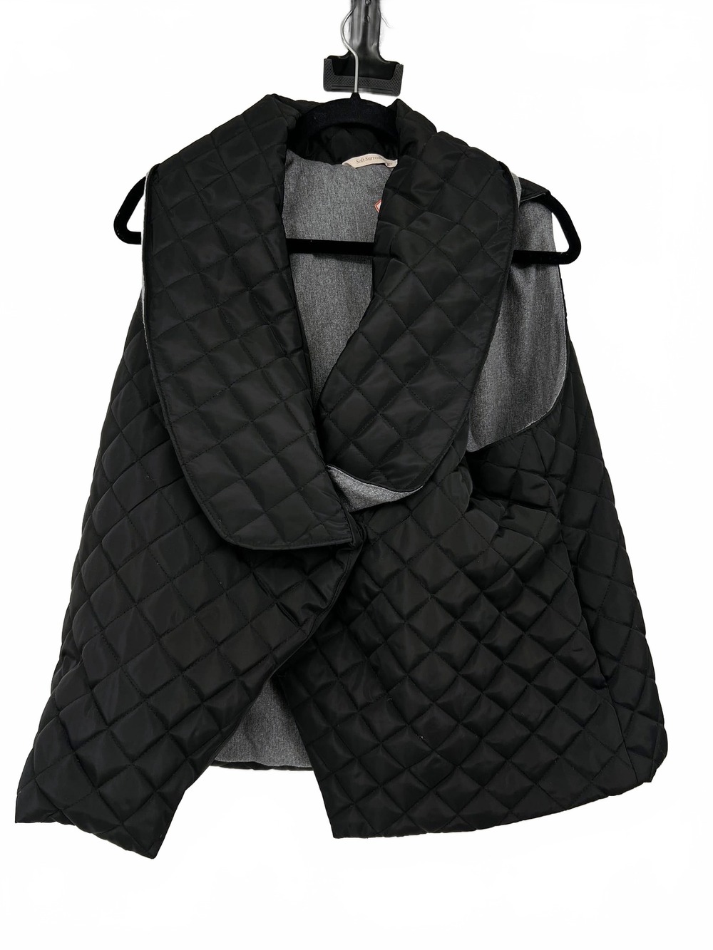 Soft Surroundings Black Quilted Vest | Women’s Size L Regular